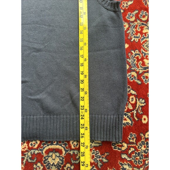 Vintage USA American Flag Knit Sweater Vest Vtg 90s Navy Eslano - Picture 6 of 6